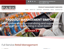 Tablet Screenshot of parkmerchandising.com